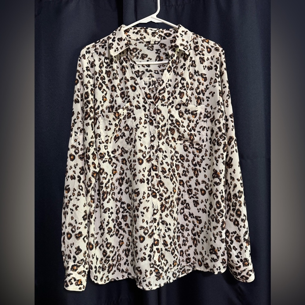Leopard print blouse